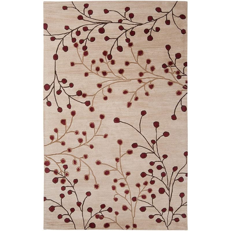 Image of Carpets and Rugs Handwoven Woolen Thick Floral and Contemporary Designs for Area Rugs, Carpets for Living Room, Bedroom, Hall Size 6x9 feet
