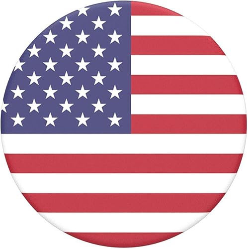 Miniatura 5 de PopSockets Agarre para teléfono con soporte expandible, USA PopGrip - Bandera estadounidense (paquete de 2)