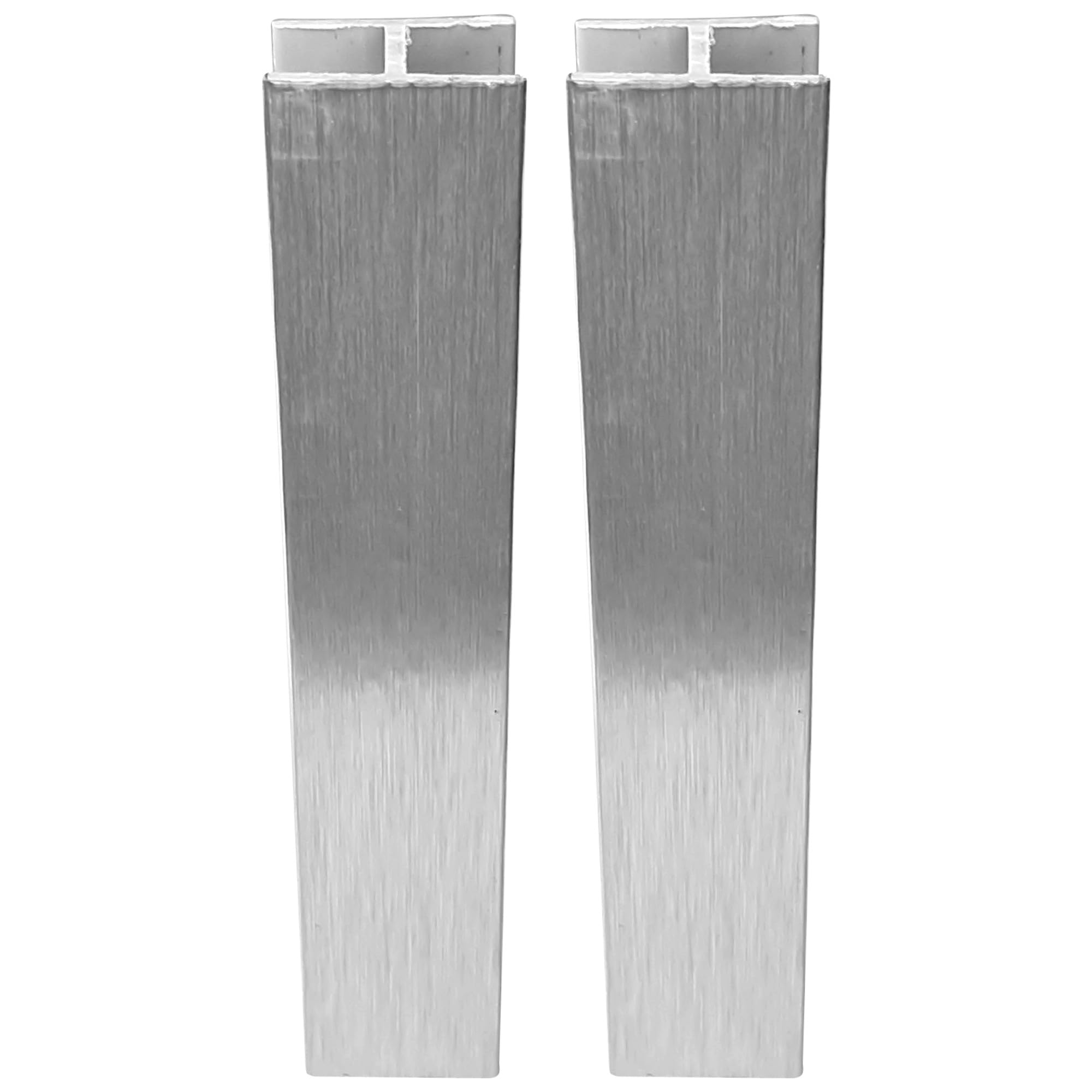 cyclingcolors 2x Connettore Zoccolino Battiscopa Bordo Mobili Cucina Zoccolo Giunzione multiangolo angolare, 150mm argento
