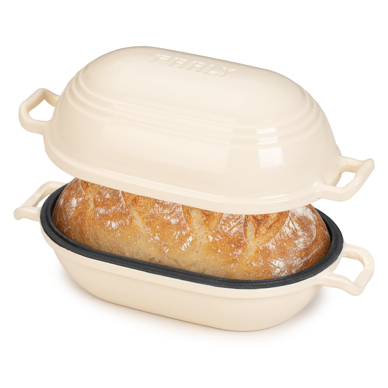 Enameled Cast Iron Dutch Oven for Sourdough Bread Baking,9 x 5-4/5 Inch