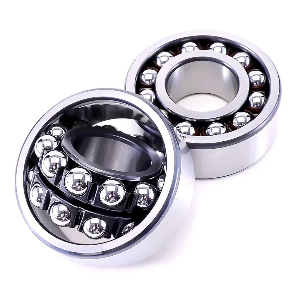 Roulement à billes pendulaire à deux rangées non standard avec des diamètres intérieurs de 5 mm, 6 mm, 7 mm, 8 mm, 9 mm, 10 mm, 12 mm, 15 mm, 17 mm, 20 mm, 25 mm, 30 mm, 35 mm, 40 mm ou 45 mm