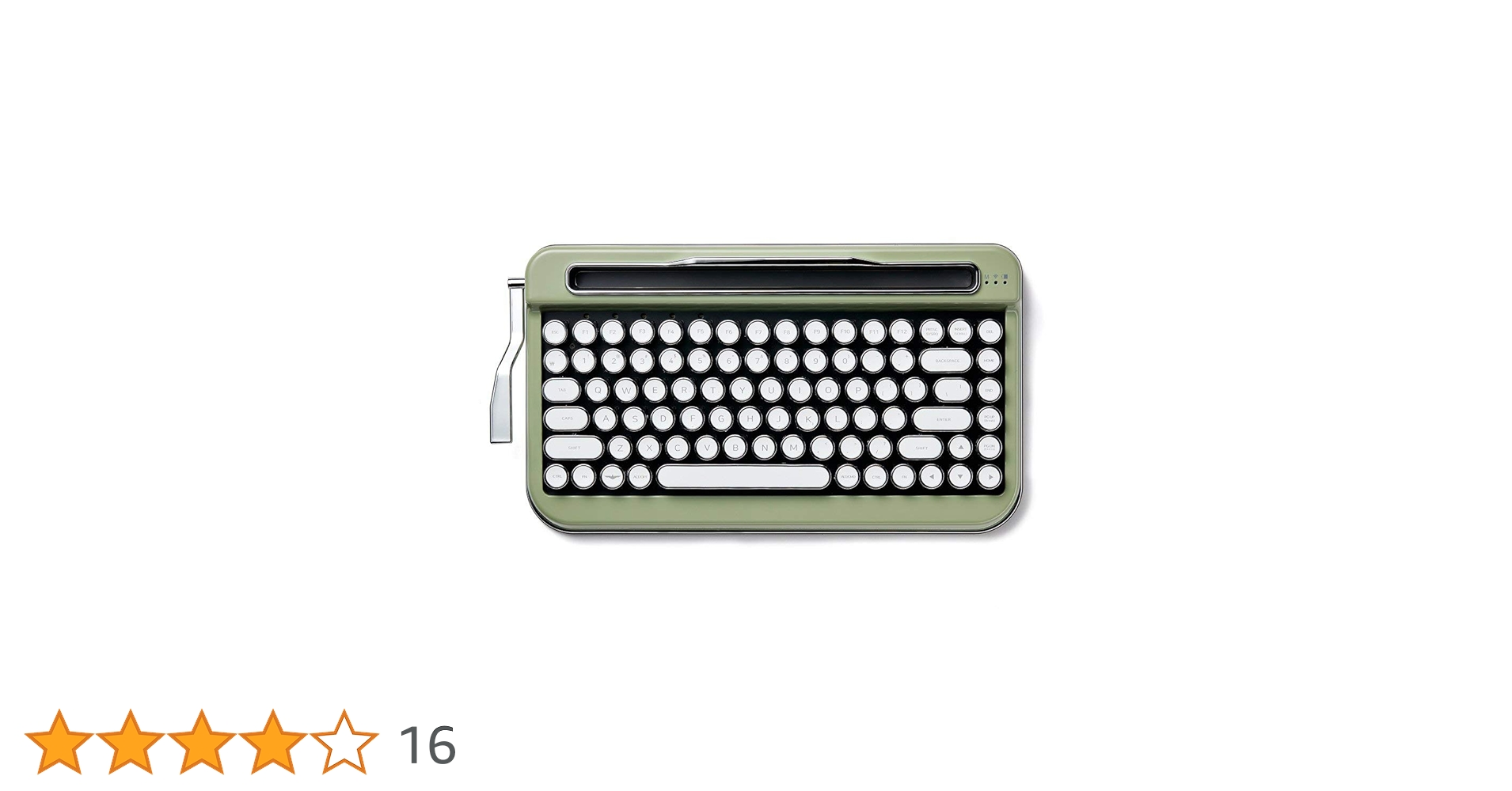 PENNA タイプライター風レトロ ワイヤレスキーボード オリーブグリーン Amazon.co.jp: アイアス タイプライター風レトロキーボードPENNA