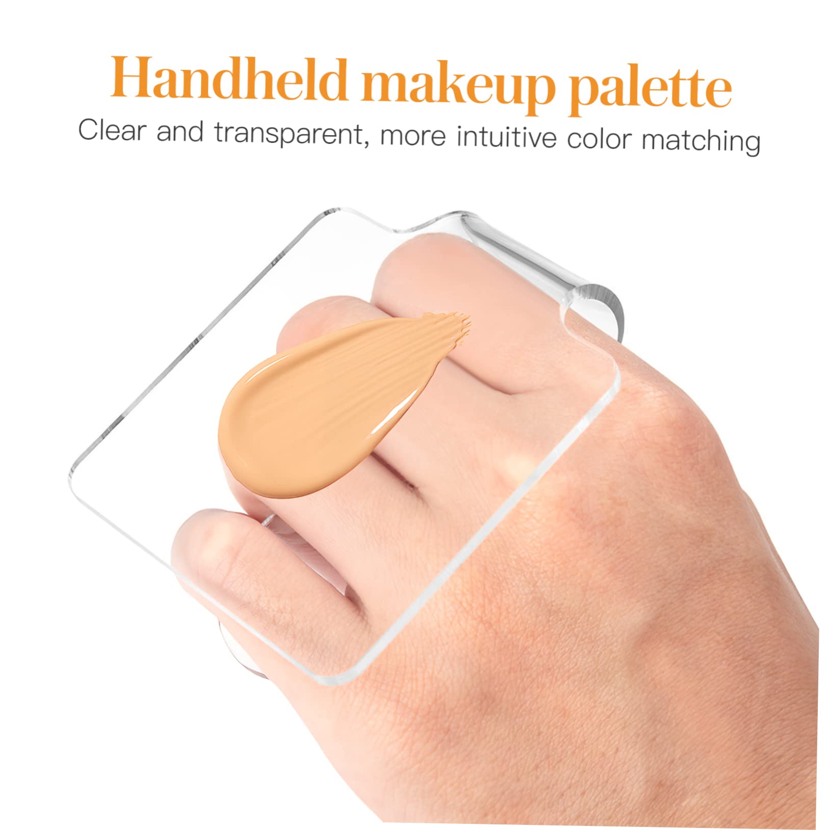 FRCOLOR 5 Piezas Paleta base de maquillaje máscara de pestañas de colores maquillaje aliber maquillaje hombre bandeja para mezclar maquillaje bandeja de mezcla de maquillaje para bases