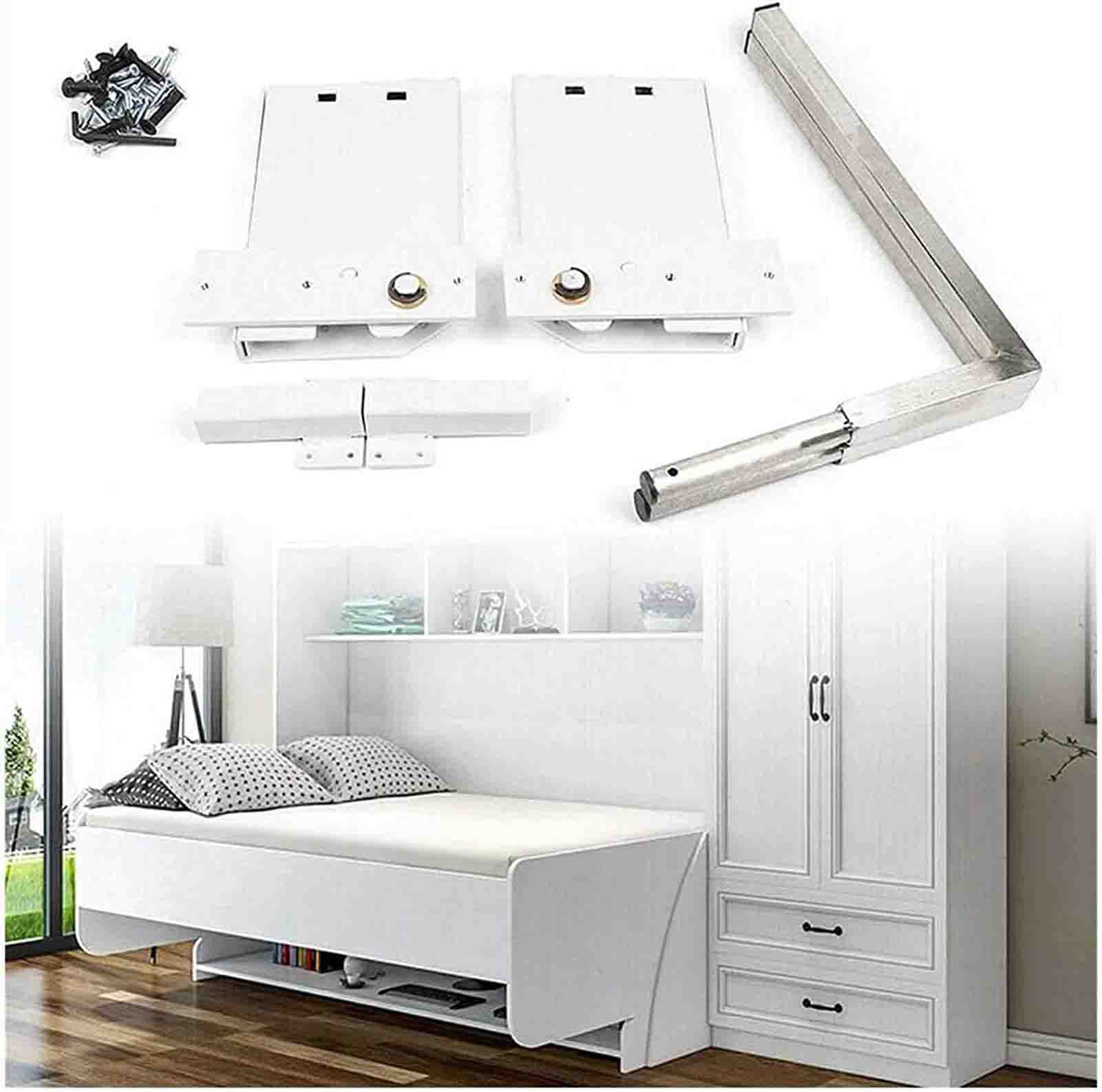 DIY Murphy Wall Bed Spring Mechanism Hardware Kit 5 Springs Wall Bed Support,vertical wall bed installation springs for homes,attics,modern hotels,for Full Size Queen Size Twin Size King Size Bed