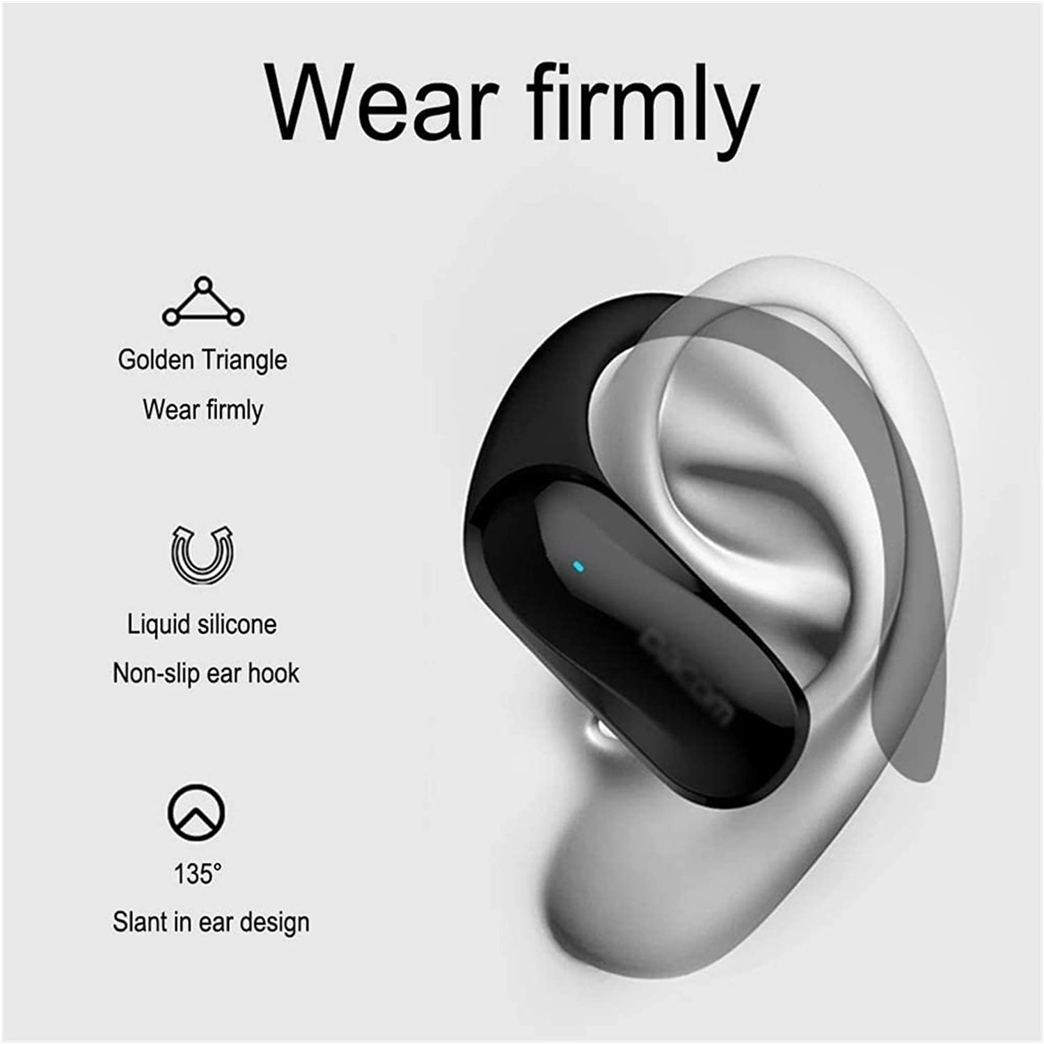 ARTSZY Cuffie Bluetooth in Orecchio con Bassi incisivi Suono preciso Auricolare Wireless Auricolari Bluetooth Impermeabili aurico