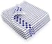 Fecido Classic Kitchen Dish Towels with Hanging Loop - Set of 4, Blue