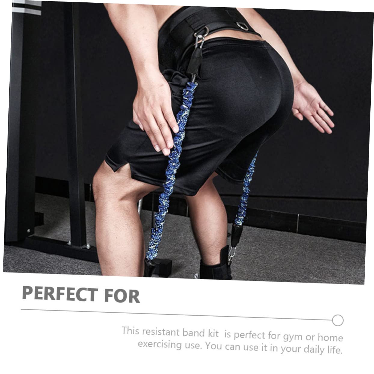 Toddmomy Widerstandsband für Beine mit Verstellbaren Knöchelriemen Tragbares Fitnessgerät für Beintraining Basketball und Lauftraining Geeignet für Männer und Frauen Aller Altersgruppen