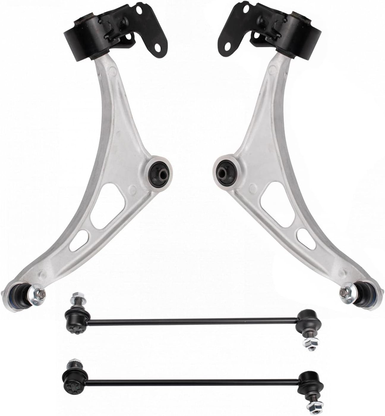 TRQ Front Suspension Kit Control Arm with Ball Joint Sway Bar Stabilizer Link Compatible with 2014-2020 Acura MDX
