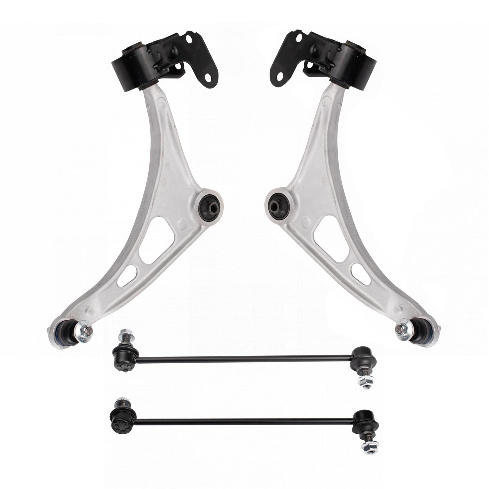 TRQ Front Suspension Kit Control Arm with Ball Joint Sway Bar Stabilizer Link Compatible with 2014-2020 Acura MDX