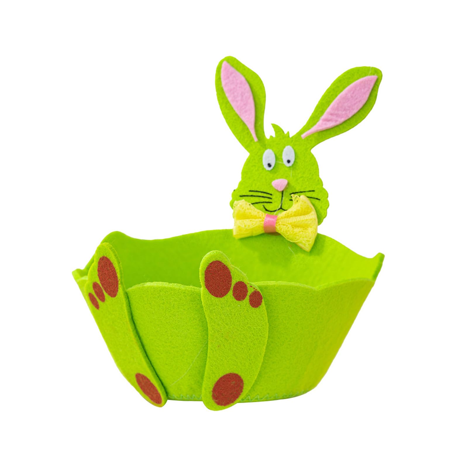 Buxuaaaa Rabbits Gift Storage Holders Practical Easter Rabbits Shape Display Basket for Party Treats and Decorations Easter Candy Eggs Holders