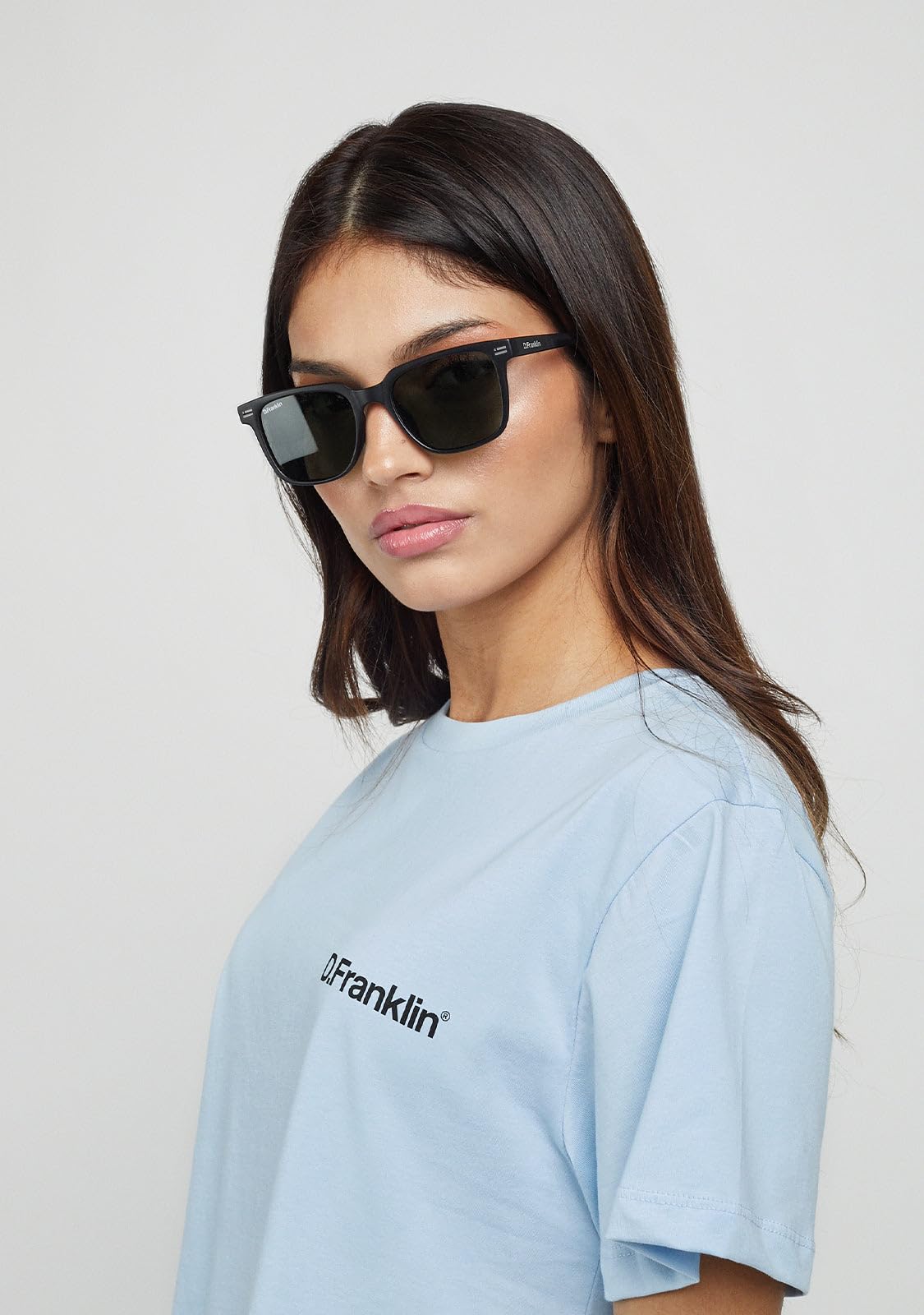 D.Franklin Sonnenbrillen - Unisex - Sonnenbrille mit UV- Schutzgläsern - Modell ultra-light-sq-low - Rechteckig - Für Männer und Frauen - Sunglasses