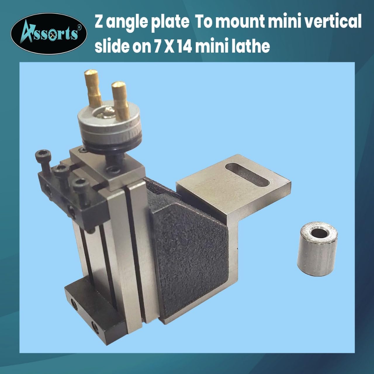 Z Type Caste Iron Angle Plate to Mount Mini Vertical Milling Slide on Mini Lathes