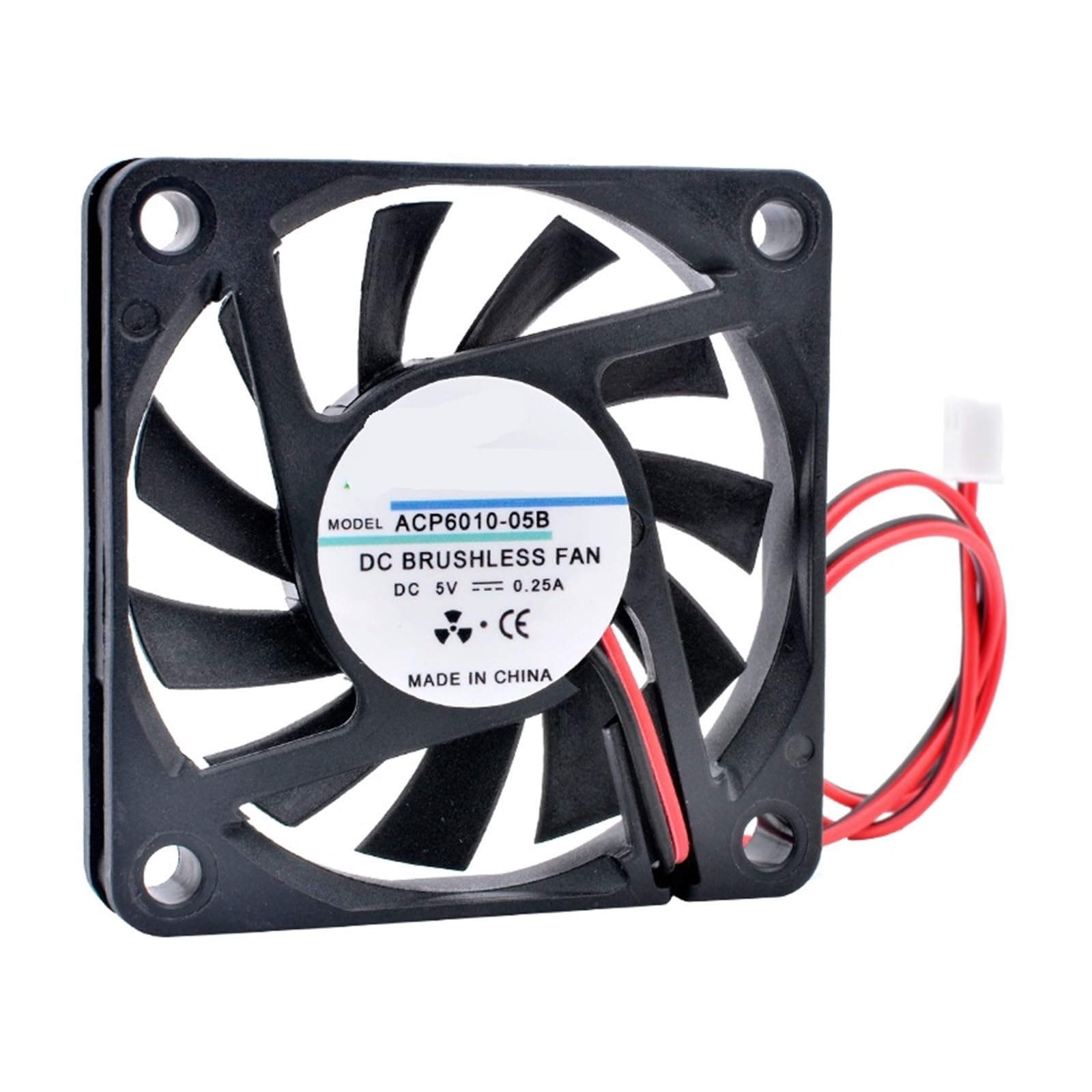 Ventilateur pour châssis et chargeur de puissance 60x60x10mm 12V efficace