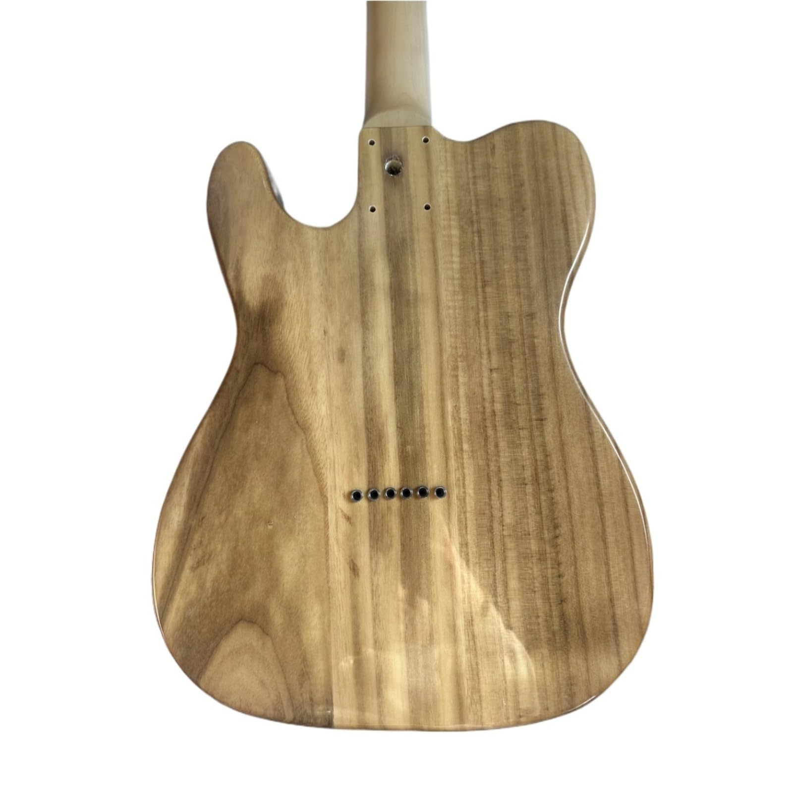 Compatibile for corpo di chitarra a 12 corde da 40 pollici e manico in acero con ponte, parti di costruzione for chitarra elettrica fai-da-te in bianco di Paulownia
