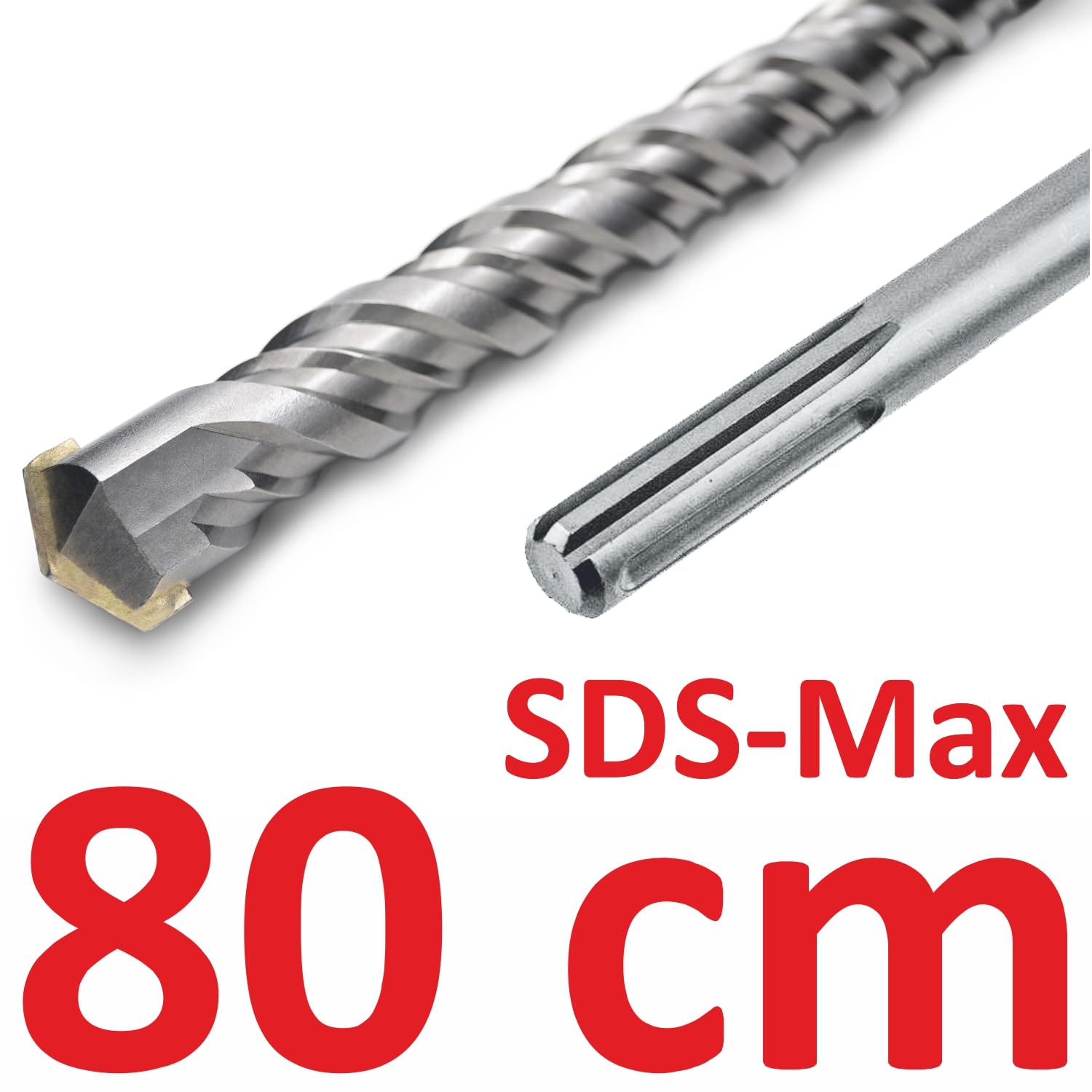 Punta da 80 cm per fondazione a vite; fondo roccioso; Ø 32 mm SDS-Max