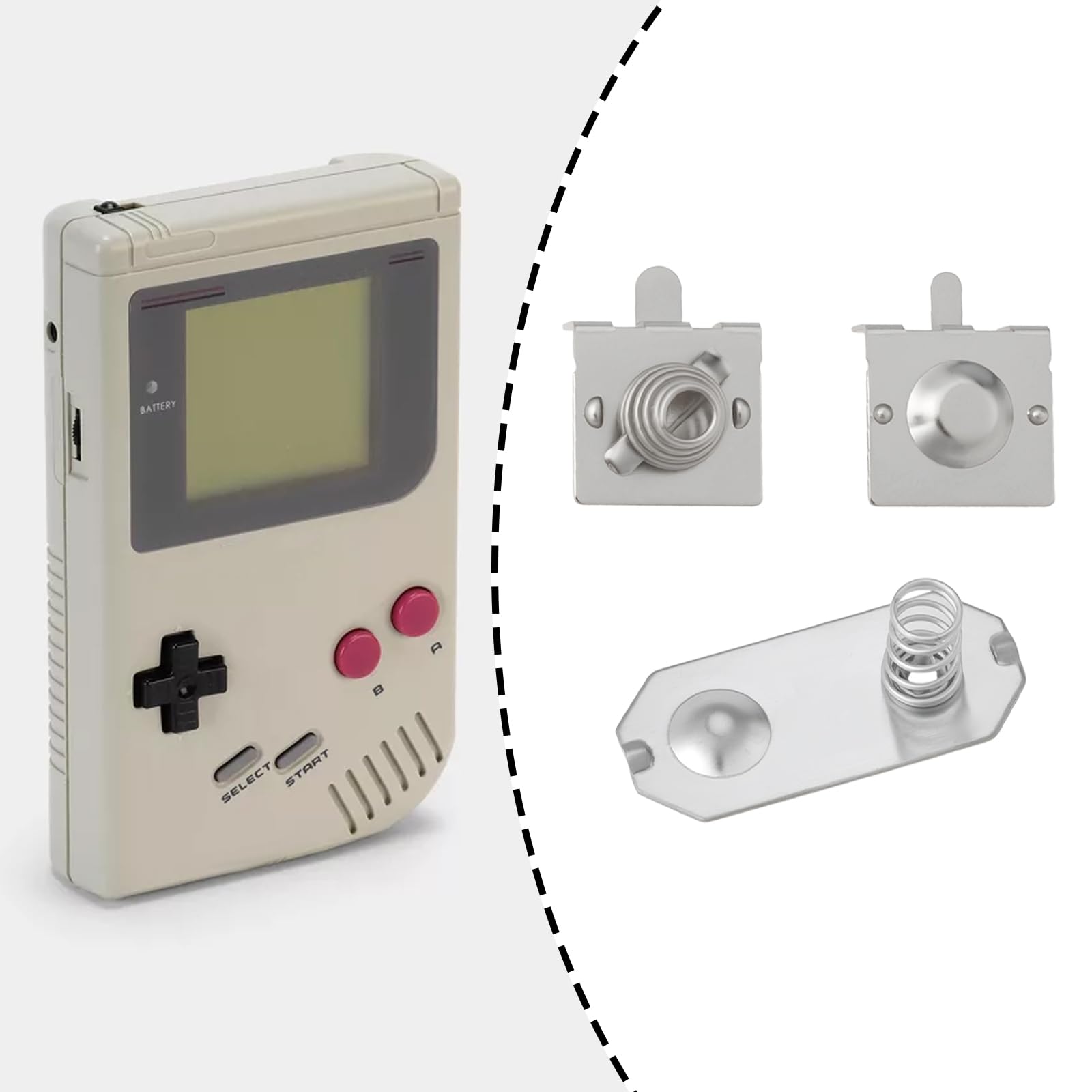 2 Juegos De Resortes De Contacto Para Terminales De Batería - Compatibles Con GameBoy Classic, Repuesto De Metal Para Restaurar La Alimentación