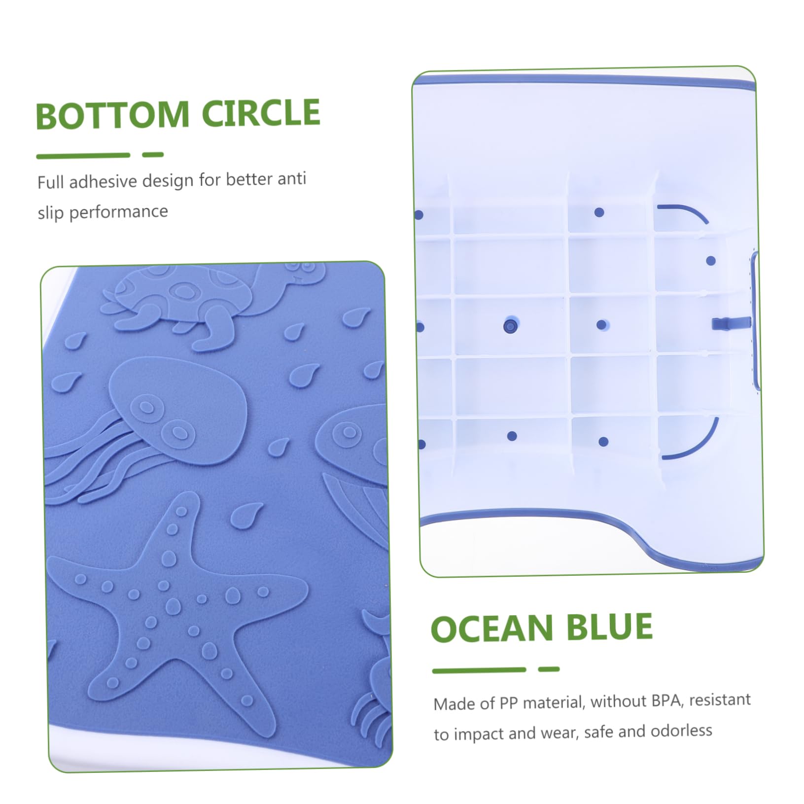 Sgabello da Wc in Plastica Pp Blu, Scalino Bagno Compatto | Toilette, Salvaspazio, Stile Chic ed Elegante, Categoria Toilet Assistance Steps