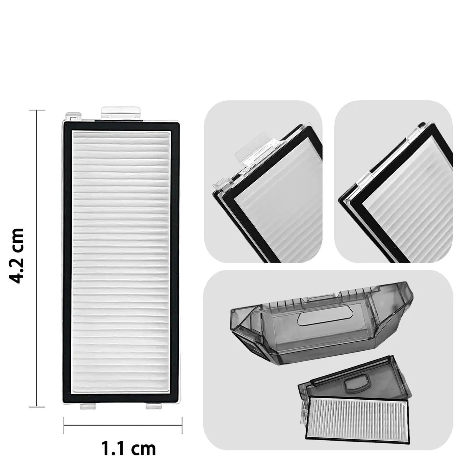 Repuesto De Robot Aspirador, Compatible Con Roborock,Saros Z70, Piezas, Filtro De Cepillo Lateral, Almohadilla De Fregona, Accesorios De Repuesto(Mop Pad 20pcs)
