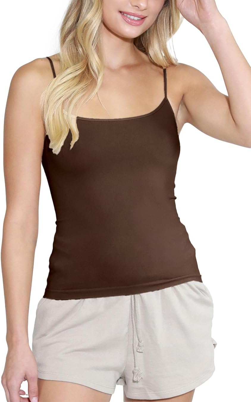 NIKIBIKI Women Seamless Classic Short Camisole Crop Top, Made in U.S.A