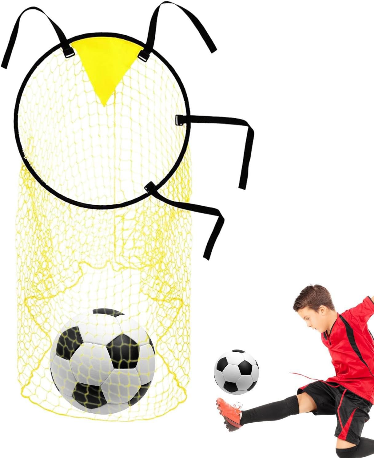 1/2/4PCS Top Bins Football Targets - Football Goal, | Foldable Soccer Goals Bin with Adjustable Straps, Kicking Football Target Practice Nets for Quickplay - Football Practice Equipment Trainer Gifts