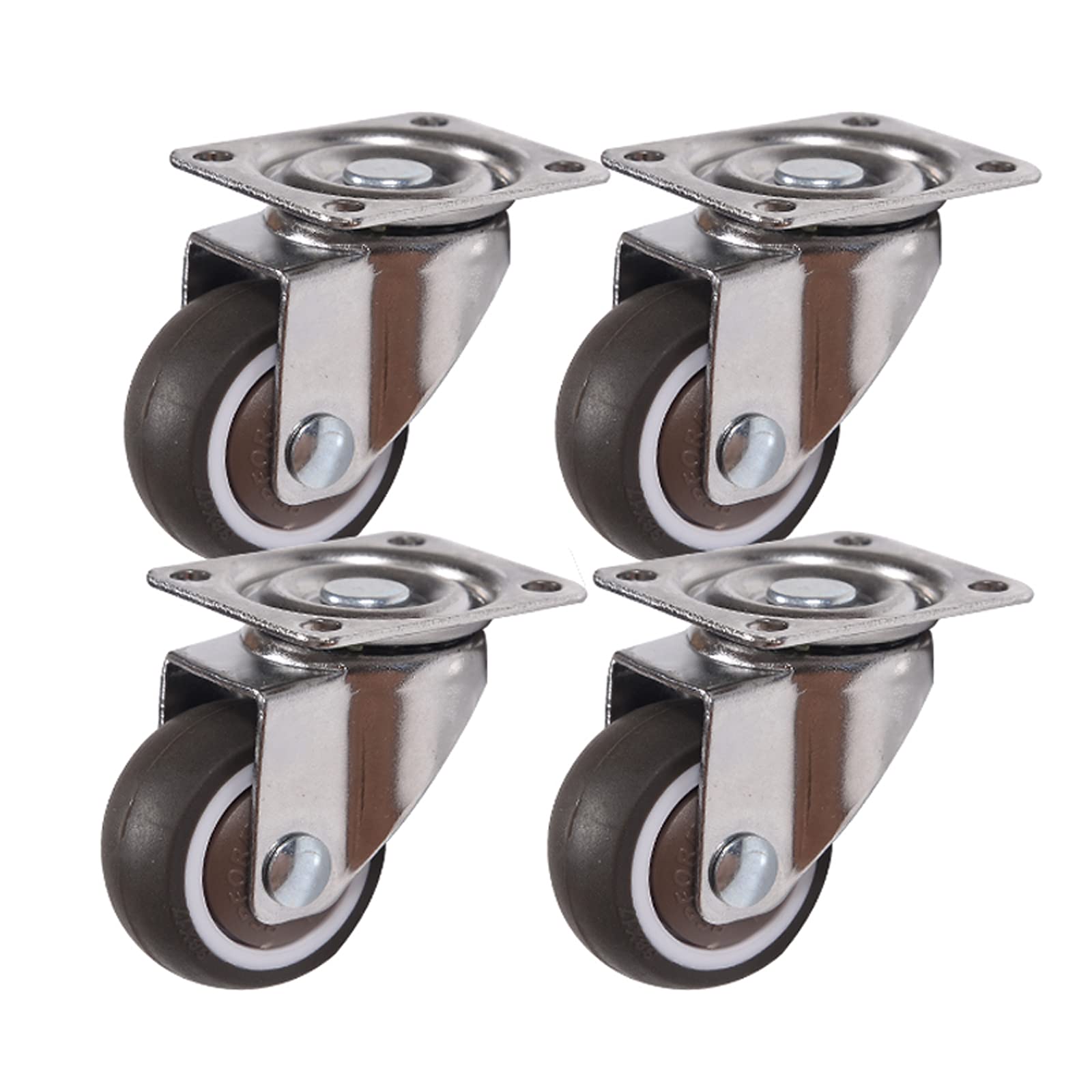Buy Silent Rubber Casters,Plate Swivel Casters,1 Inch 1.25 Inch 1.5