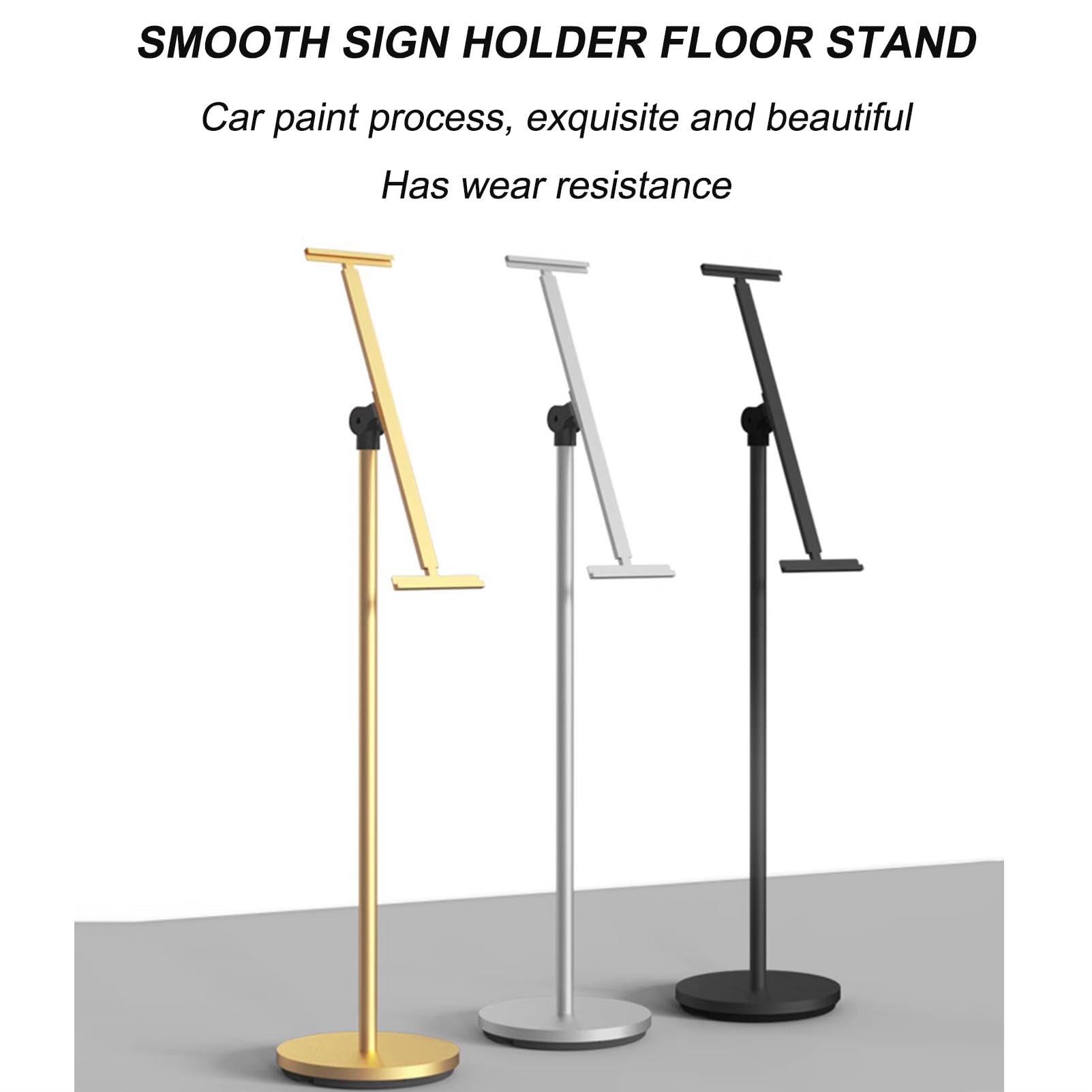 Soporte para Carteles de Suelo, Soporte para Carteles, Soporte para Carteles de Suelo Resistente, Soporte para Carteles con Pedestal Ajustable, Soporte de exhibición con rotación de 355 °