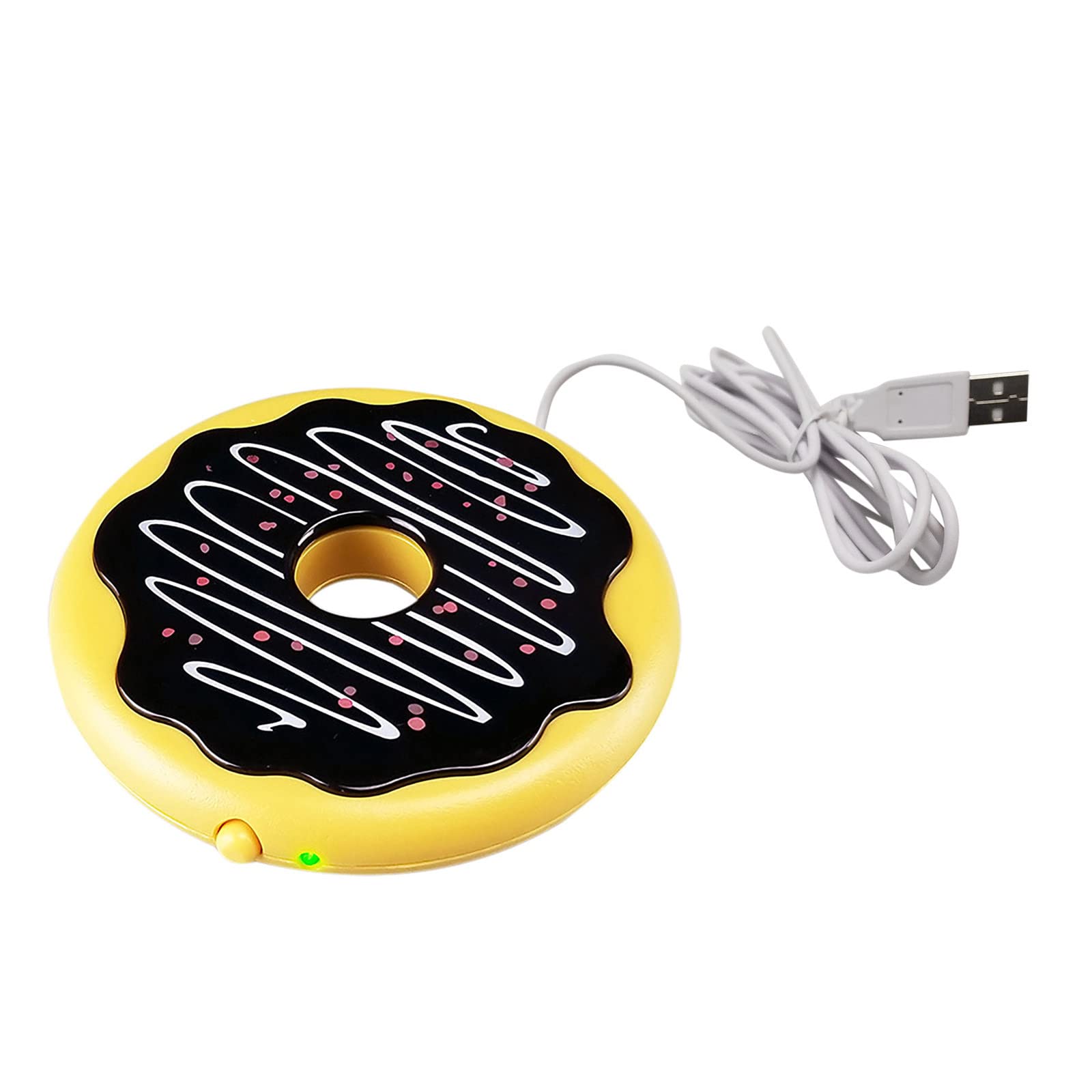 Coffee Warmer for Desk Auto Shut Off Cute Donut Smart Coffee Mug Warmer Electric Coffee Cup Warmer for