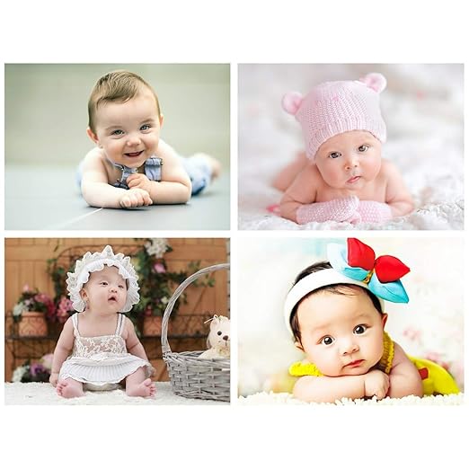 MANIAL Set of 4 Cute Baby Combo Posters Smiling Baby Poster Poster