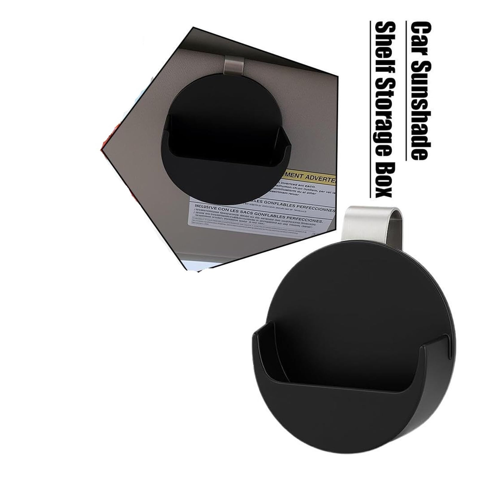 Universal Car Visor Storage Clip with Secure Holder Organizer for Small Items Lightweight Vehicle Accessory with Clip-On Design — view 6