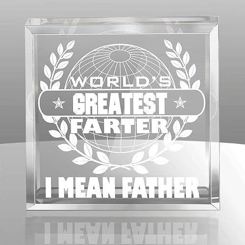 World's Greatest Farter, I mean Padre. Mejor Farter de la historia, recuerdo grabado y pisapapeles papá, regalos para papá, regalos para el día del disponible en Yaxa Colombia