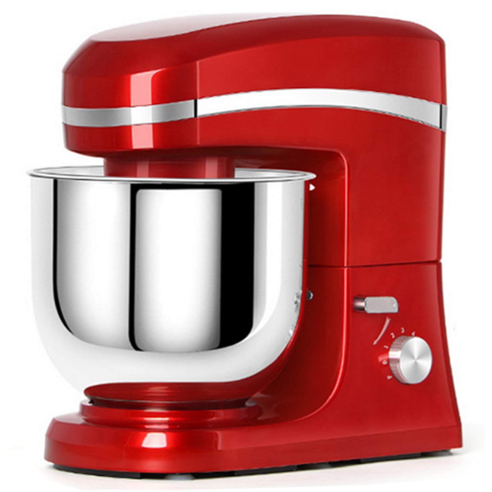 GAOLIGUOStand Mixer 7L, 1000W 6 Speed Electric Kitchen Mixer Multifunctional Food Processor Blender with Dough Hook, Whisk & Beater Dough Blender,Red