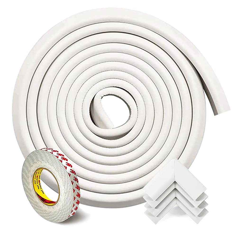 Baby Safety Corner Guard, Table Edge Corner Protector Strip for Kids, Baby Proofing Foam for Furniture Edges & Corner Guard Cushion Set Child Protection Bumper Strip - 4 Meters