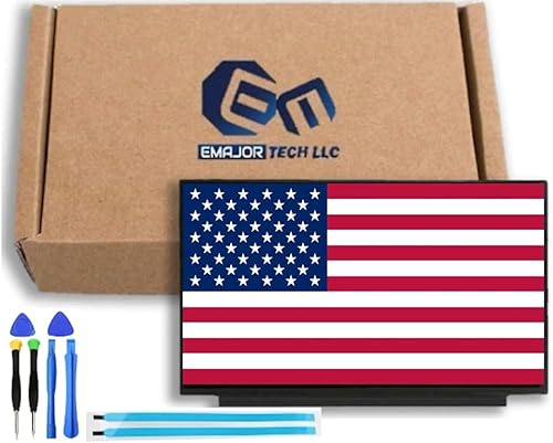 EM EMAJOR TECH Nueva pantalla de repuesto para Acer Nitro N18C3 1920X1080 FHD 144Hz pantalla LCD no táctil con juego de cinta y herramientas