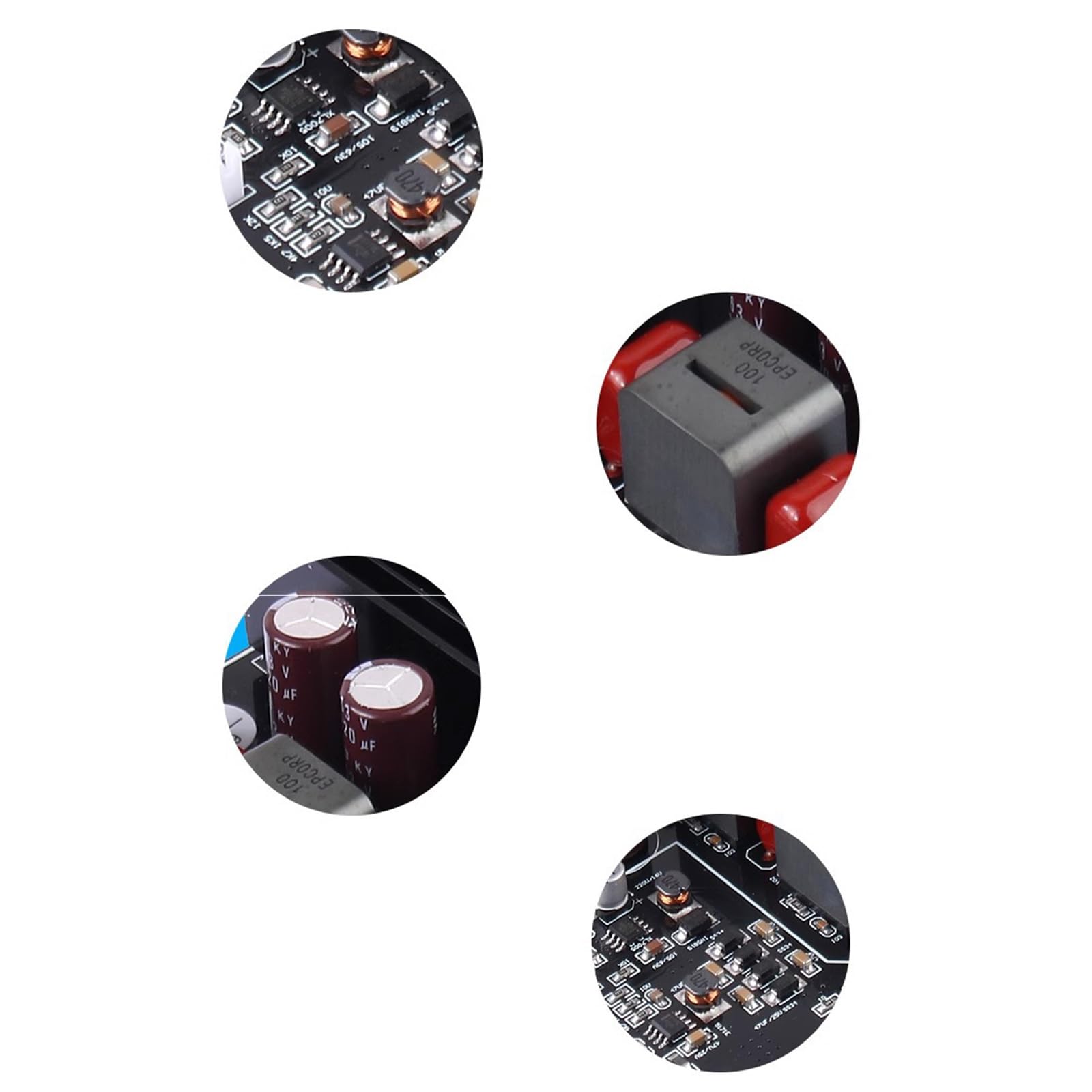 Placa de amplificador de alta fidelidad, amplia frecuencia, 20 Hz a 30 kHz, doble centro, 600 W de potencia de salida, baja deformación para un sonido excelente, amplificador doble de alta