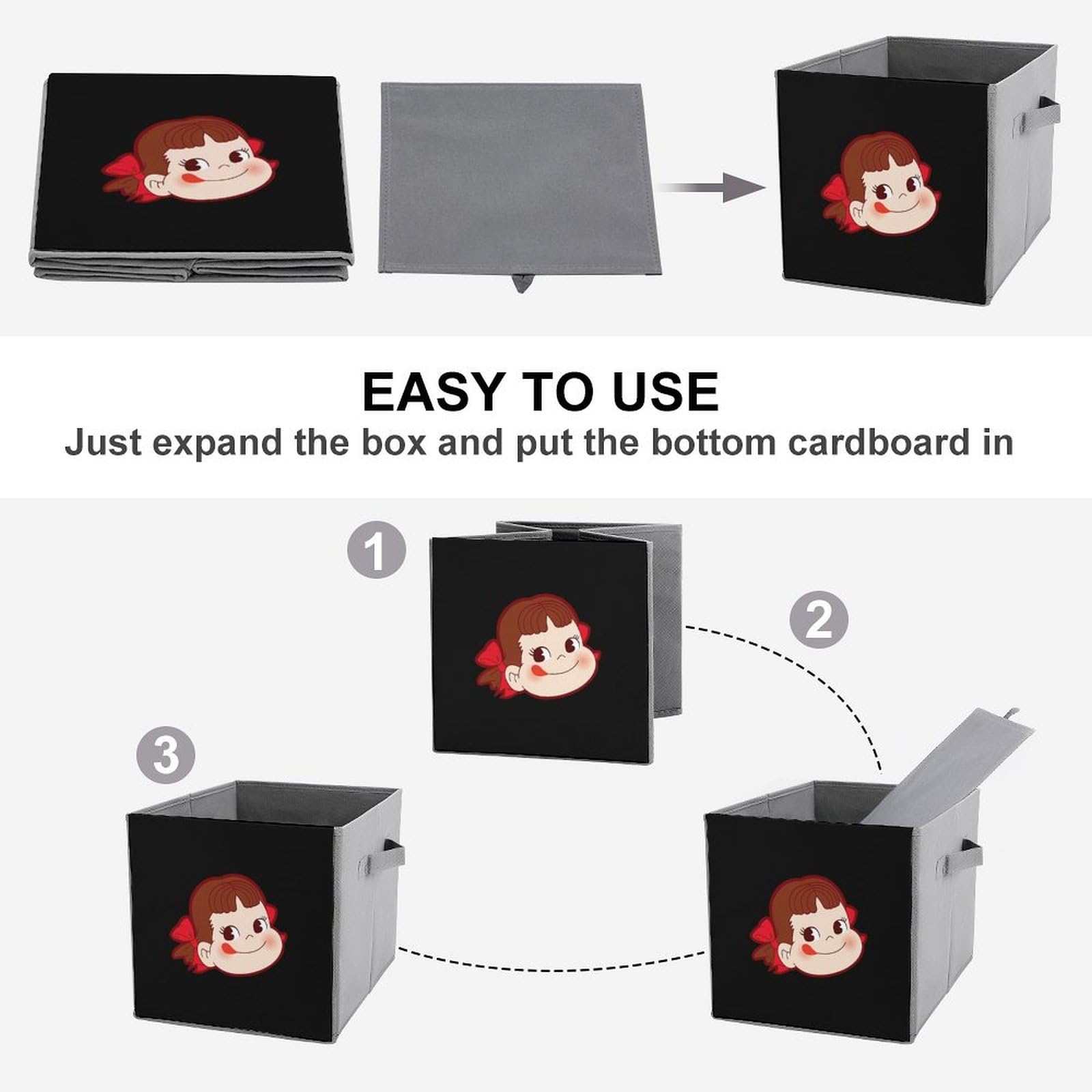 Amazon｜ペコちゃん 収納ボックス 収納ケース 省スペース 衣類収納
