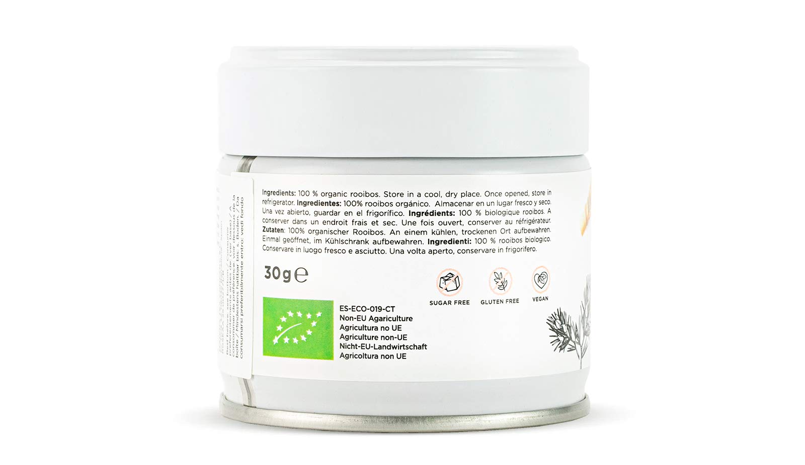 Matcha & CO Té Rooibos [en Polvo] 100% Ecológico 30g. Rooibos Orgánico. Té Rooibos 100% Natural