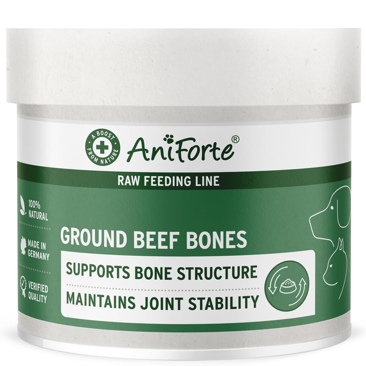 AniForte Ground Horse Bones for dogs 500g