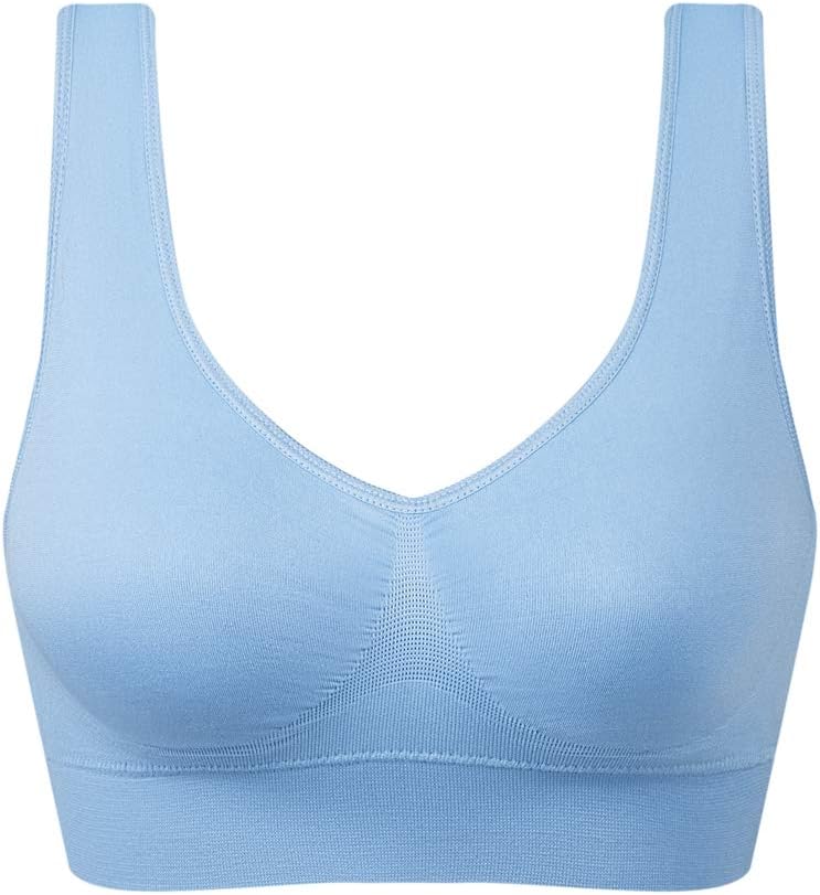 Vermilion Bird Women's 3 Pack Seamless Comfortable Sports Bra with Removable Pads - Image 2