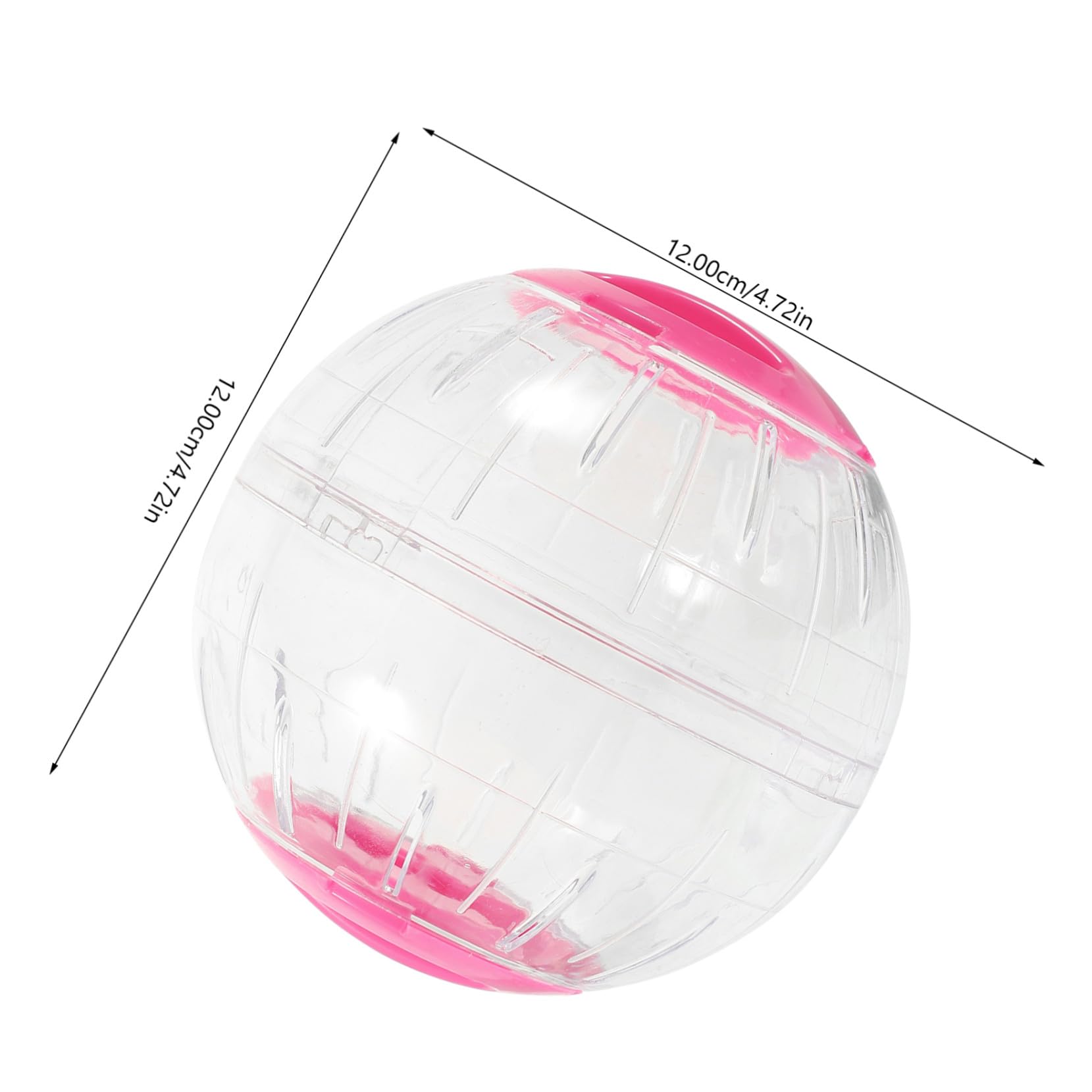 Milisten Boule pour Hamster Transparente 4pcs en Plastique, Ronde