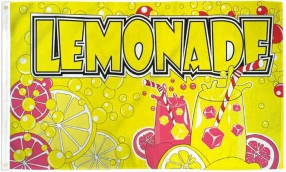 MWS 3'X5' Lemonade Yellow Premium 210D 3x5 Flag Set (Super Polyester) w/Heavy Duty 6-Feet Spinning Flag Pole Bracket Residential Commercial