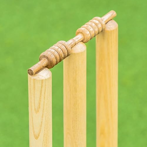 Miniatura 4 de FORTRESS Tocones de cricket con resorte  tocones de regulación ICC de 28 pulgadas para cricket  Estilos Club y Pro  Wickets y fianzas de resorte