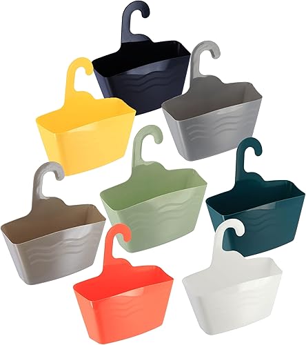 Miniatura 4 de Evideco French Home Goods Organizador de ducha colgante azul tahitiano cesta de plástico