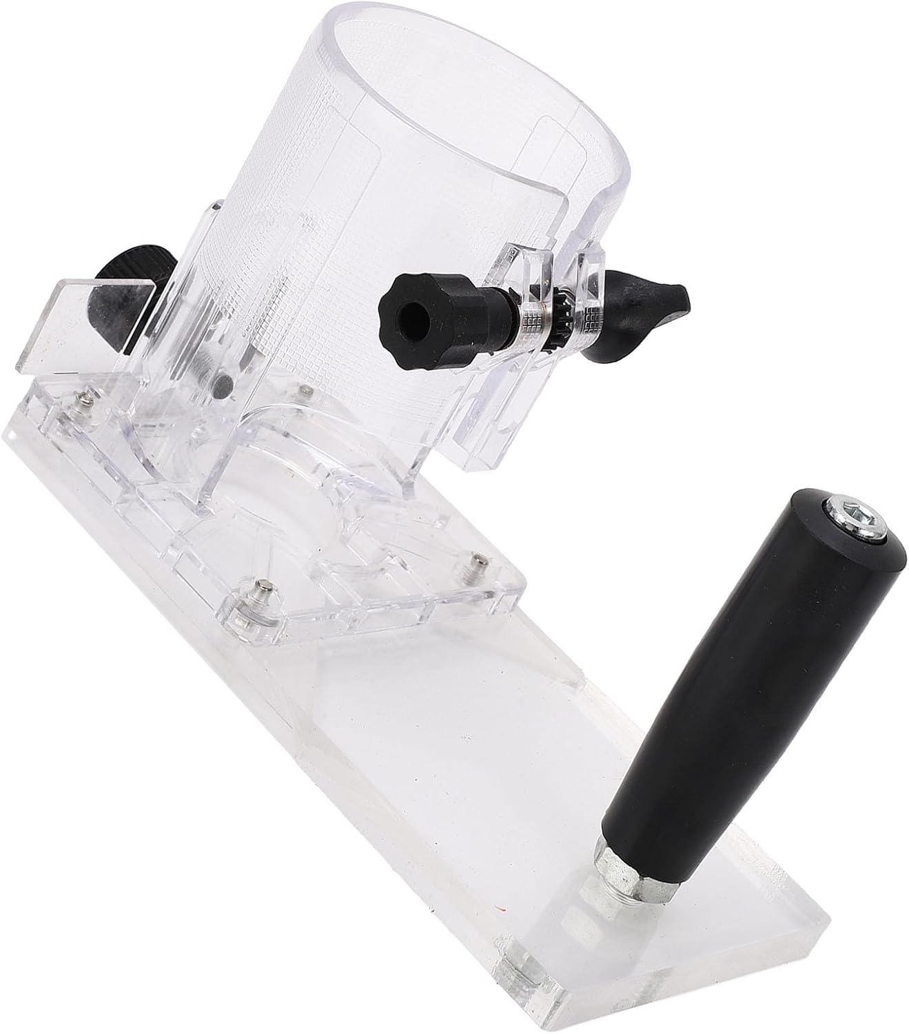 Power Tool Protective Transparent Durable Wear Plastic Trimmer Base for Woodworking Machines with Secure Locking Mechanism Easy Installation Accessory