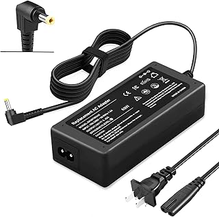65W AC Adapter Laptop Charger for Toshiba Satellite C55 C55D C55T C655 C675 C850 C855 C855D C875 L645 L645D L655 L655D L675 L675D L745 L755 L855 L875 L875D P745 P755 P855 P875 S855 Power Supply Cord