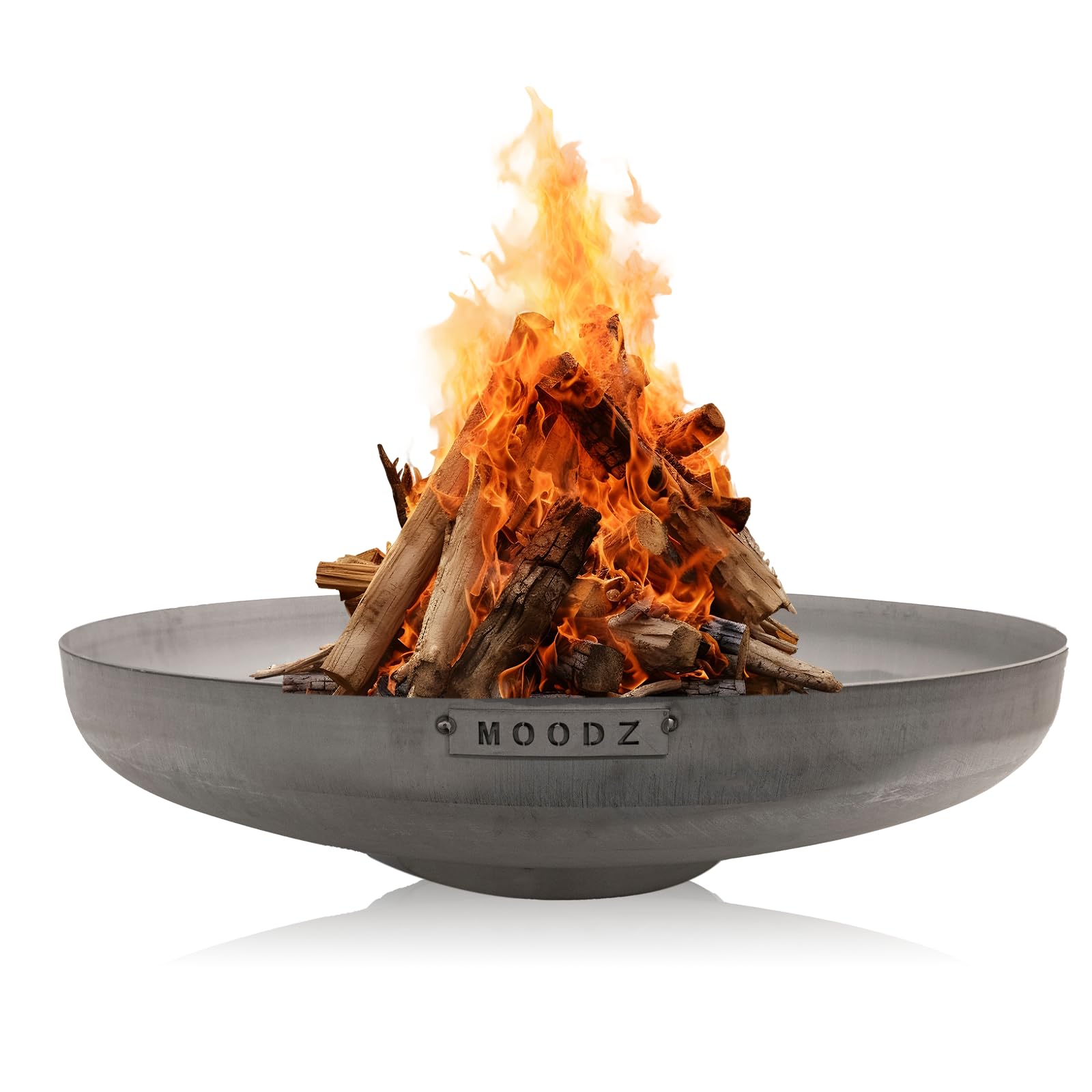 MOODZ Cesta de Acero Inoxidable Fuego - Cesta de Jardín - Barril de Fuego Exterior (Ø60 cm RVs)