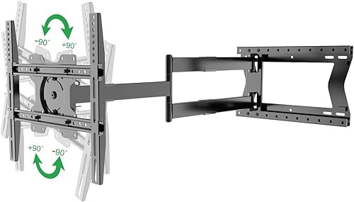 Miniatura 8 de Physix 2100 - Soporte de pared para TV de brazo largo para pantallas de 32 a 75 pulgadas, extensión extra larga de hasta 40 pulgadas, soporte de TV