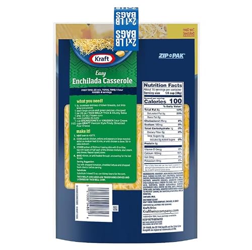 Kraft Mexican Style Four Cheese Blend Shredded Cheese, 2 pk./1 lb. - Thumbnail 2