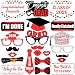 Graduation Photo Booth Props Red - Graduation Decorations 2020 - Graduation Party Supplies 2020 | Photo Booth Props Graduation Party Decorations | Class of 2020 Graduation Photo Props Red and White