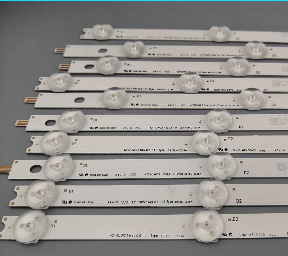 Heaveant Barre De Bande De LED De Tableau De Rétroéclairage De Remplacement Pour LG 42LN570S 42LN575S 42LA620S 42LN578 42LN613V 42LN540S 42ln5300 LC420DUE