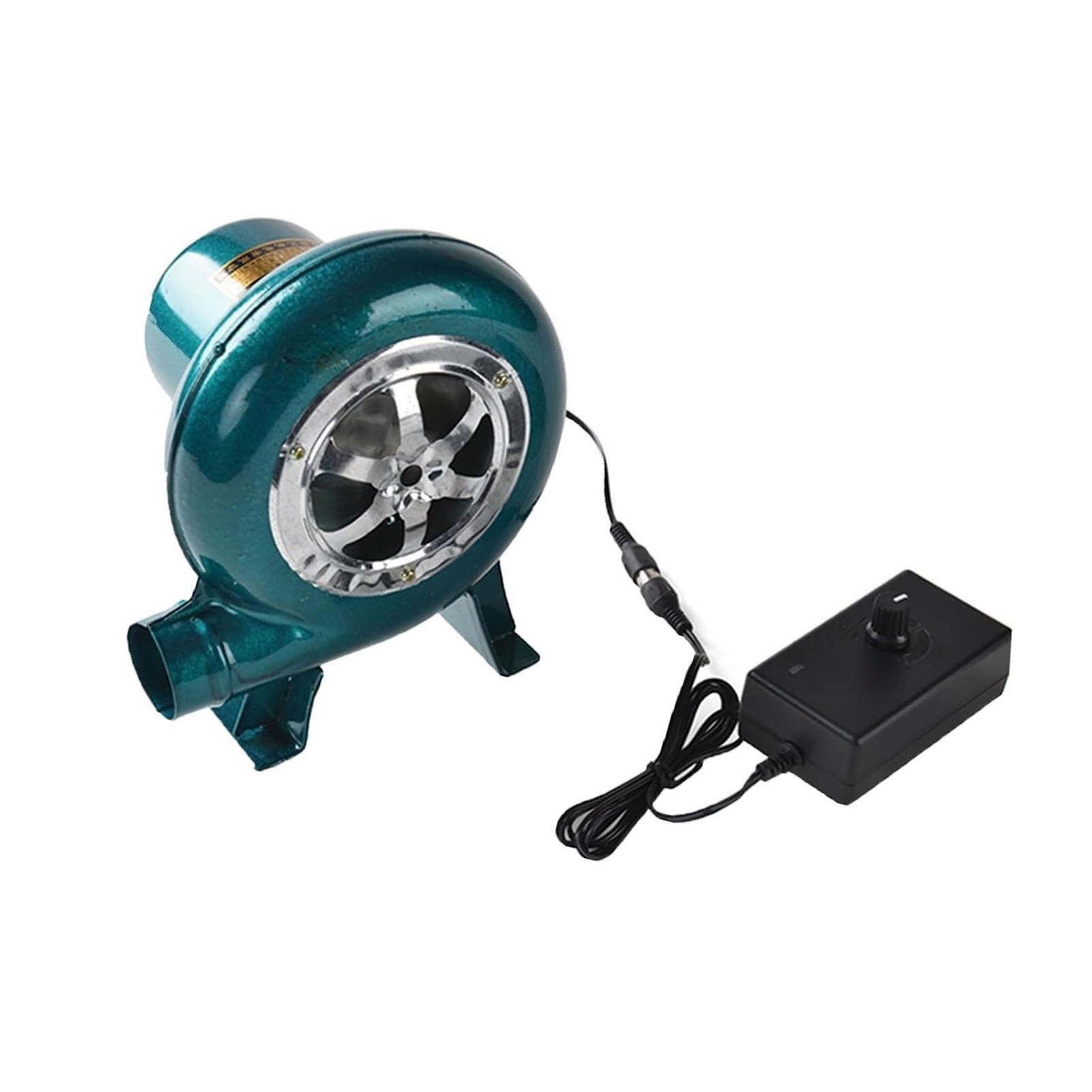 220 V Odśrodkowa dmuchawa do grilla, elektryczna dmuchawa do kuźni ślusarskiej, wentylator do rozpalania kominka z regulatorem, narzędzie do gotowania kucia węglowego (100 W)